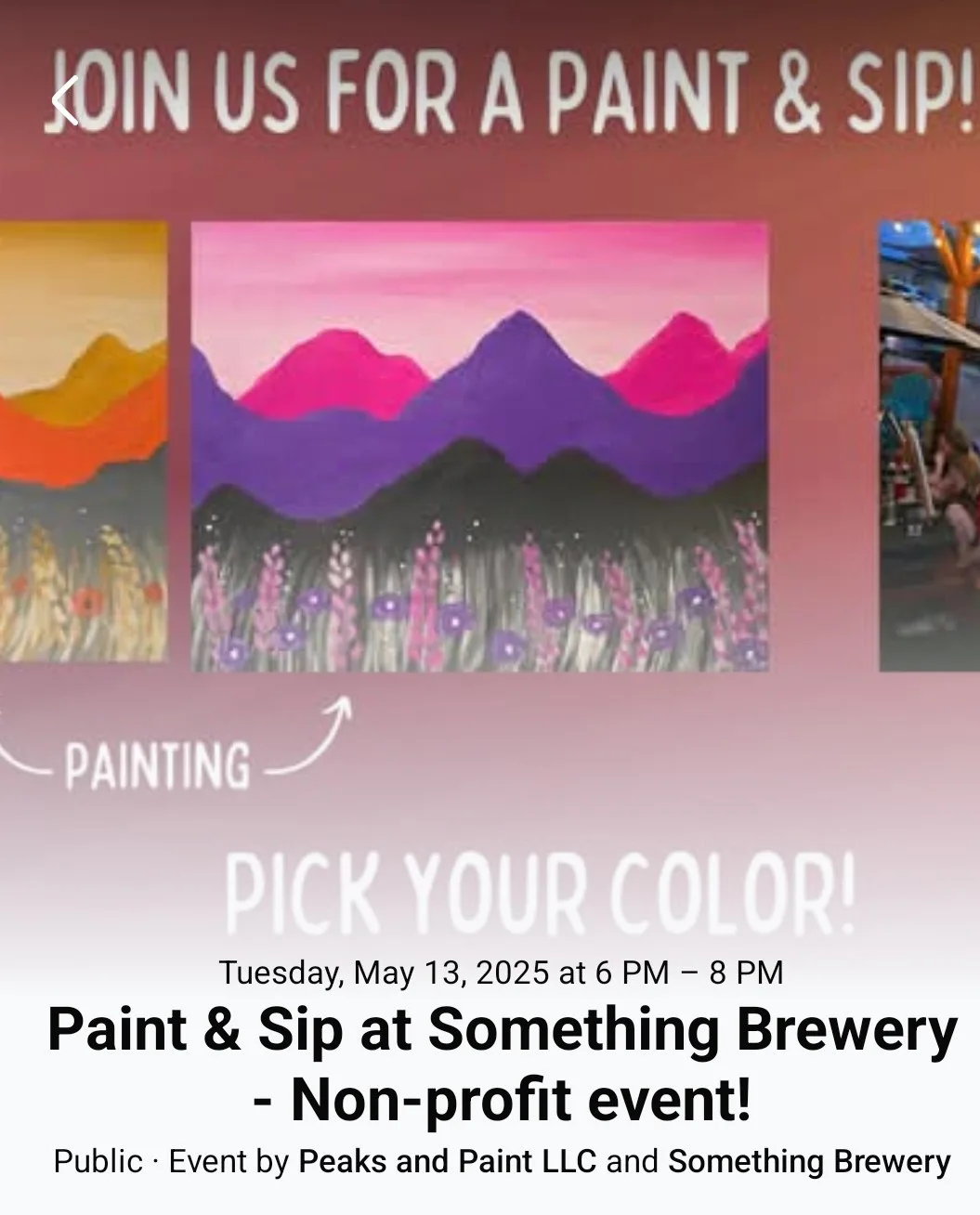 Paint & Sip at Something Brewery