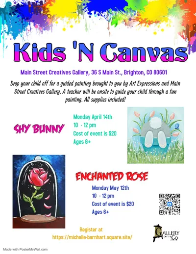 Kids 'n Canvas at Main Street Creatives Gallery