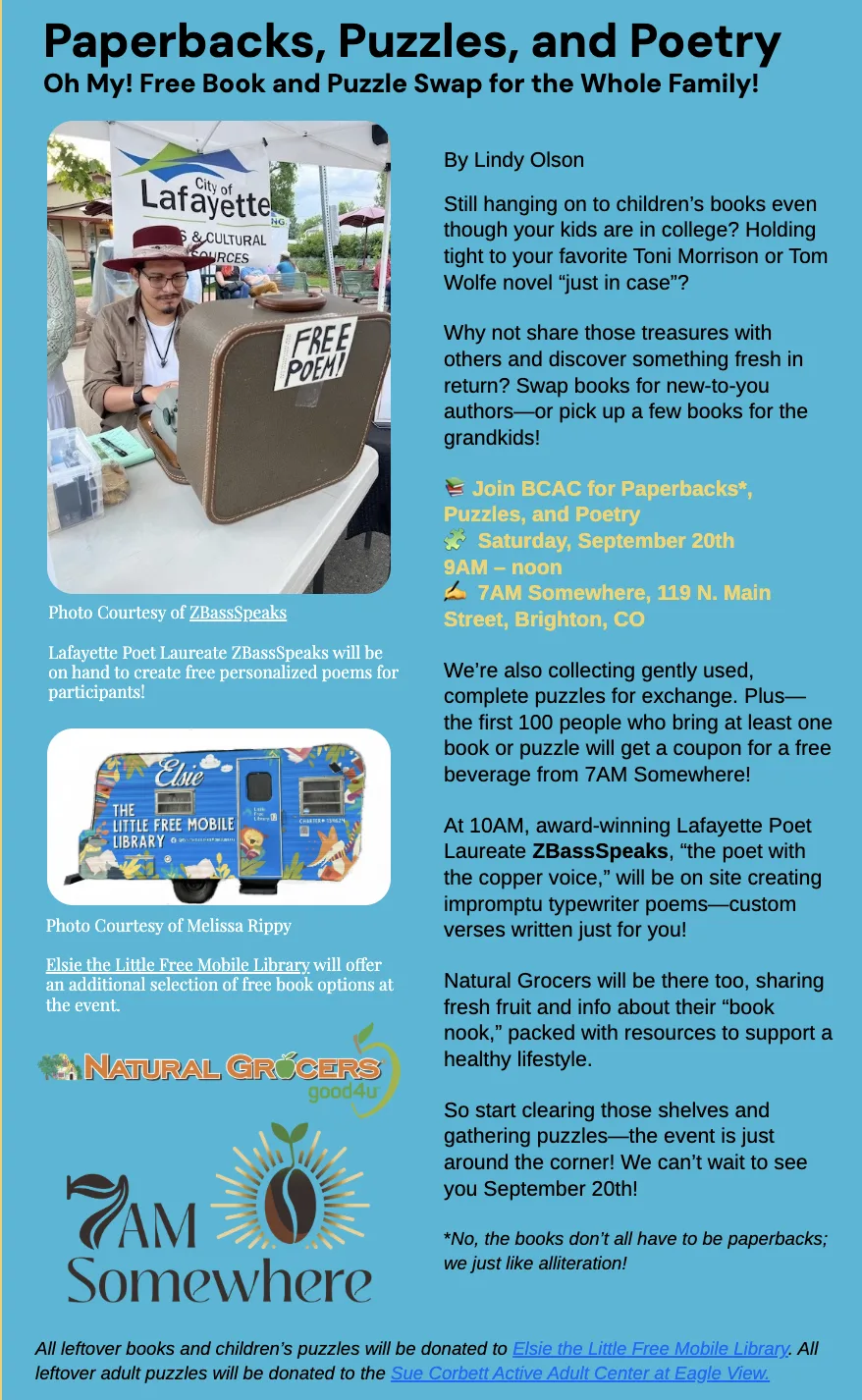 Paperbacks, Puzzles, and Poetry