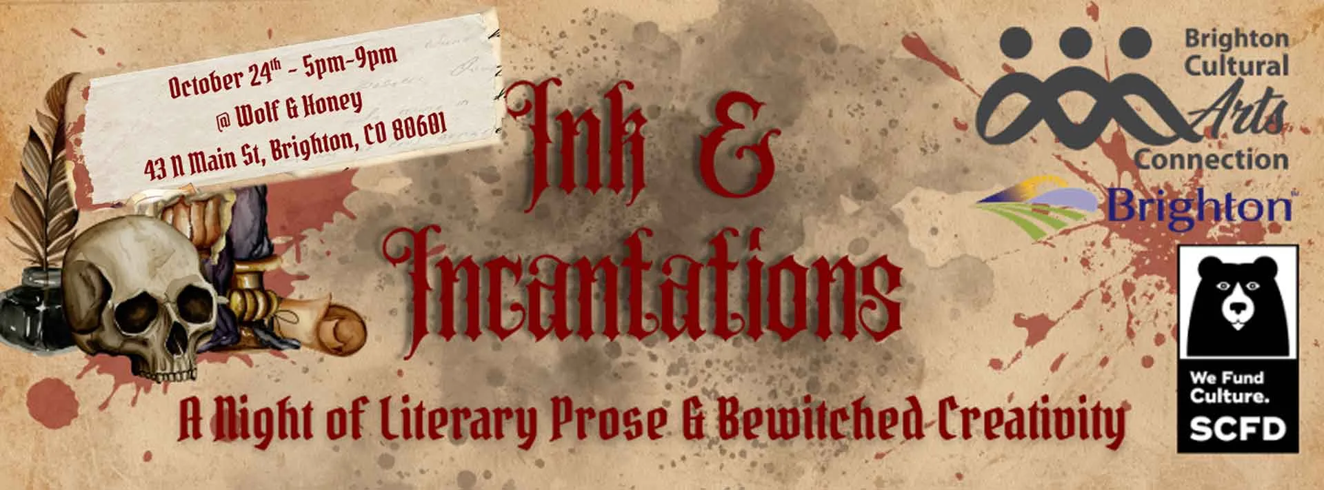 Ink and Incantations | Brighton Cultural Arts Connection